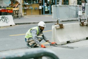 Man Working on Road