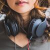 people, woman, headphones